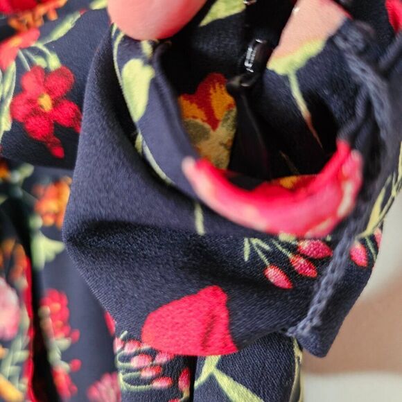 NEW W/O TAG LOFT HIGH LOW FLORAL WRAP STYLE BOHO SKIRT SIZE 12 / L - Picture 6 of 14